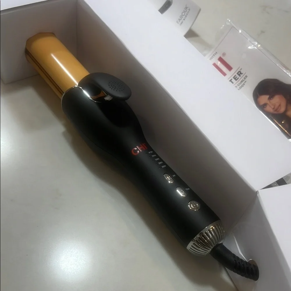 CHI Air Setter 2 in 1 flat iron and curler Hair Styling Tool - Black and Gold - Picture 3 of 3
